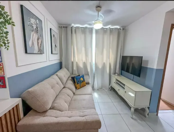 alugo apartamento mobiliado 2 quartos área de lazer completa
