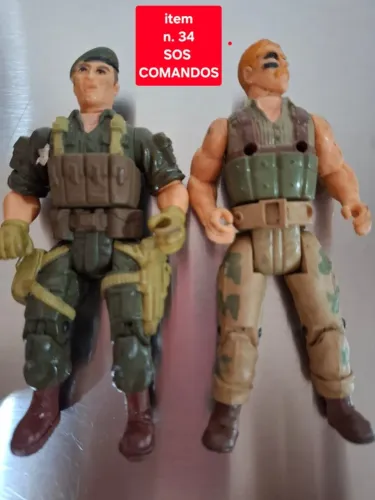 Personagens SARGENTO HAMMR E WILLE GO do S O S COMANDOS EM AÇÃO ANOS 2000