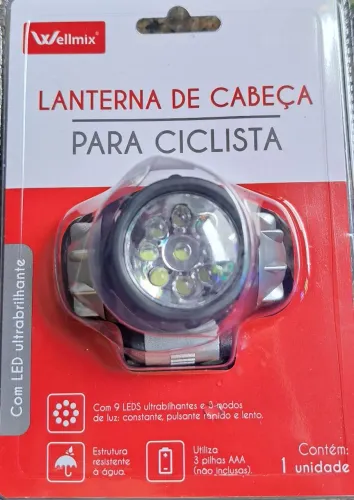 Lanterna cabeça trilha bedal etc