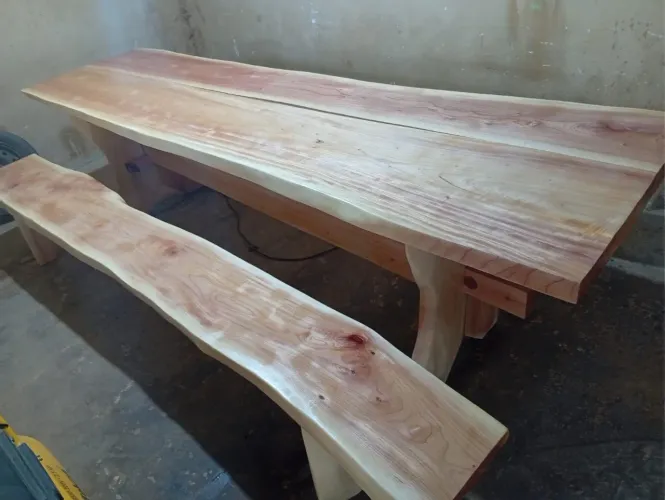 Mesa 3 metros - madeira cedro rosa 