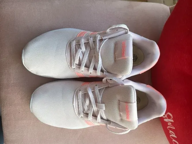 tênis adidas feminino rosa modelo lite racer 3.0 / número 37