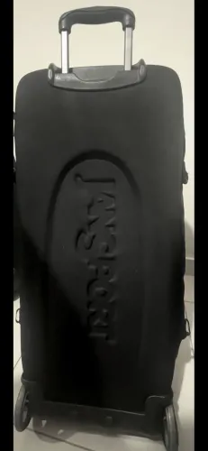 Mala JanSport 32kg Grande com Rodinha Preta Importada Rara Super Resistente 87cmx40cmx40cm