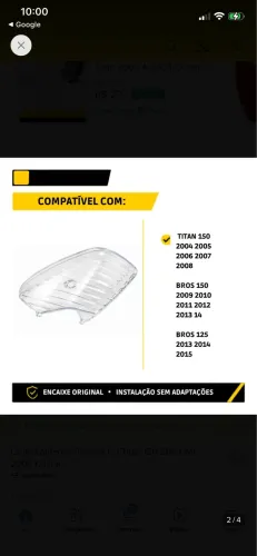 Vendo Lente Cristal Titan ks/es/esd