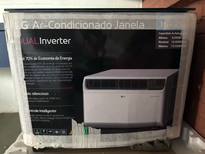 AR-CONDICIONADO LG DUAL INVERTER 14.000 BTU - SEMINOVO | NUNCA INSTALADO