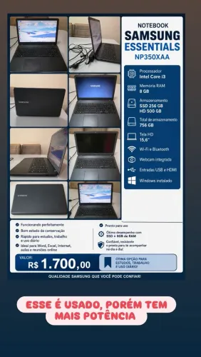 NOTEBOOK SAMSUNG ESSENTIALS NP350XAA