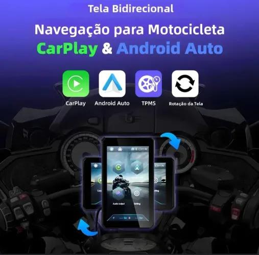Multimidia para Motos Na caixa