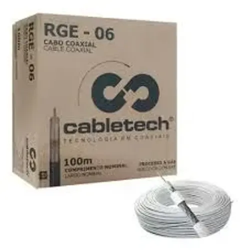 Cabo Coaxial Rg6 Caixa 100m
