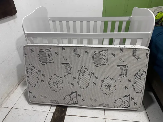 Berço Americano com colchão ortobom