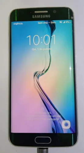 Celular Samsung Galaxy S6 Edge Verde com defeito