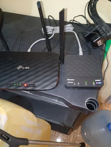 Roteador TP-Link pegando perfeitamente.60,00.R$
