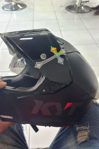 Capacete KYT preto fosco<br>N62