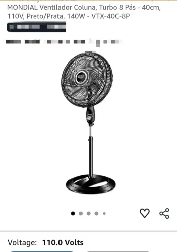 Ventilador de coluna