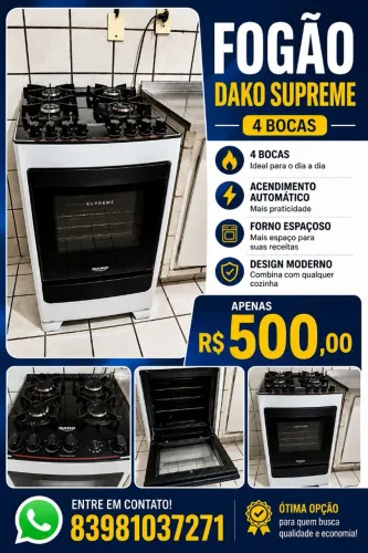 Fogão Dako 4 bocas