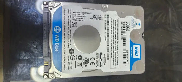 HD 500GB de notebook fino