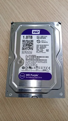 Hd Interno 1tb Wd Purple Sata P/ Dvr Cftv