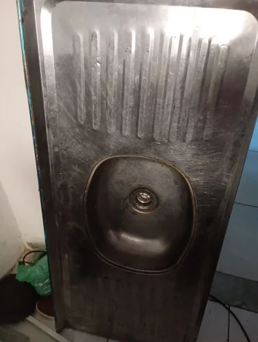 Pia de inox 1,60