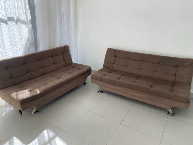 2 sofás cama pra venda