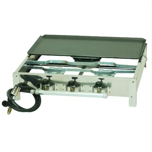 4839 - FOGAO AP 3B INOX QUADRADO GD C/CHAPA MESA / MARCA: ESTILOFER