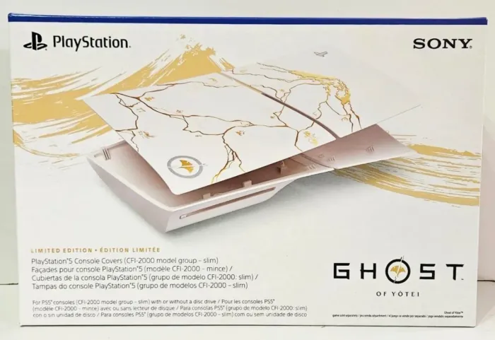 Faceplate Tampa Ghost of Yotei PS5 Slim LACRADO pra Desapegar
