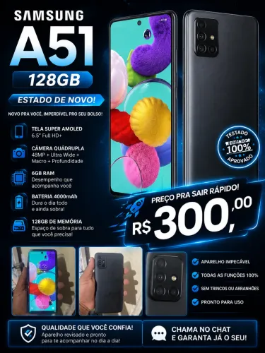 Celular Samsung A51 128gb Estado De Novo