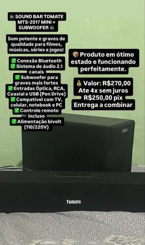 Caixa de som para tv home theater