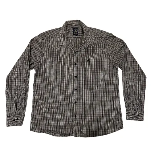Camisa Polo Classic Social Masculina Original Tamanho GG Preto e Branca