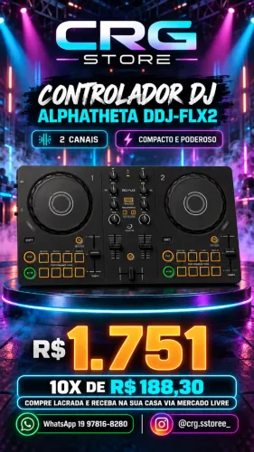 Controlador DJ *AlphaTheta DDJ-FLX2 - LACRADO