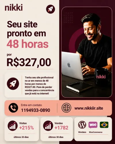 Design moderno e navegação simples: o site que seu cliente ama usar.