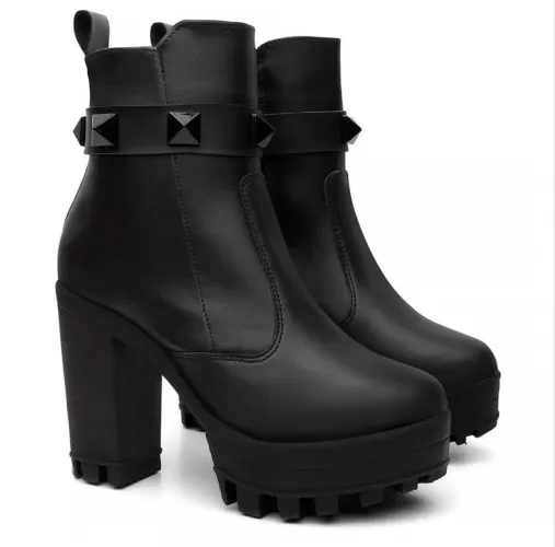 Bota Vicerinne preta feminina - Tam. 35