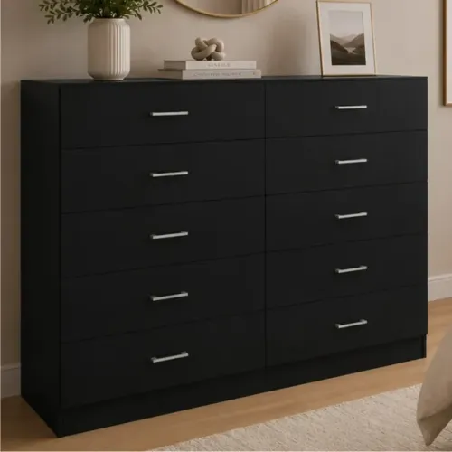 Cômoda 10 Gavetas Grande Para Quarto Casal Gaveteiro