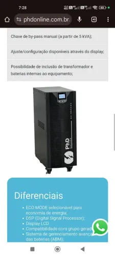 Nobreak 3kva Isolado, Proteção Completa