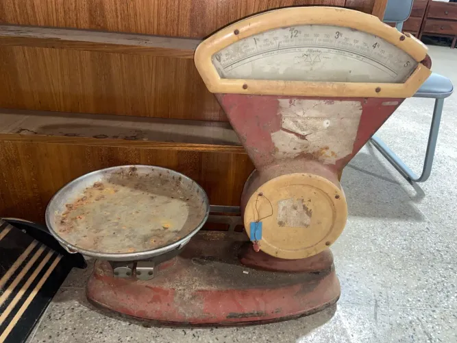 Balança mecânica antiga óleo hã