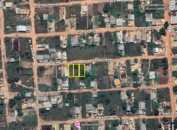 Terreno 900m2 (3 lotes juntos) - João de Barro, Boa Vista