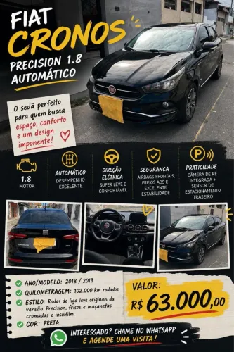 Fiat Cronos Precision 1.8 16V Flex Aut. 2019
