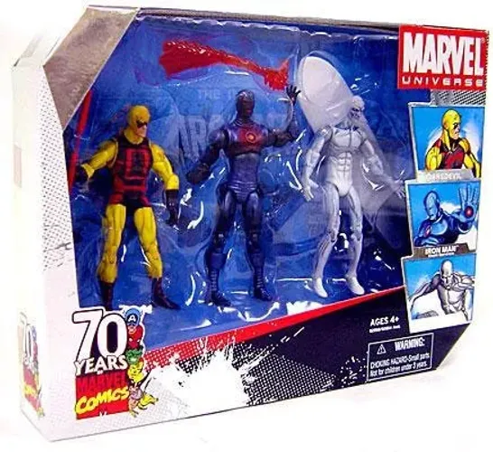 Marvel Universe 3 Pack Surfista Demolidor Iron lacrado