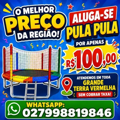 Aluga-se Pula Pula 2,44mt Promoção