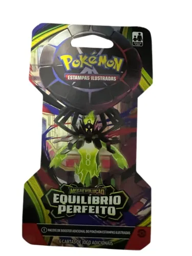 Blister Unitario Pokemon Megaevolução Equilibrio Perfeito Estampas Ilustradas 6 Cartas