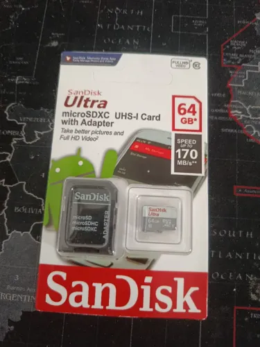 Cartão de memória SanDisk 64GB classe 10 / OFERTA IMPERDÍVEL