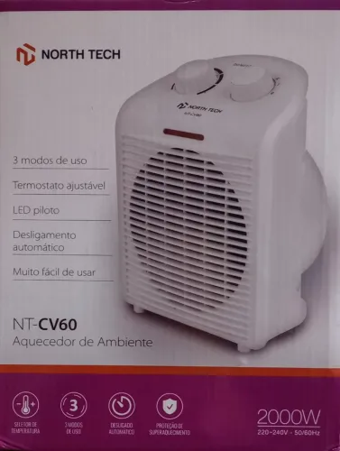 Aquecedor de ambiente North tech 2000W
