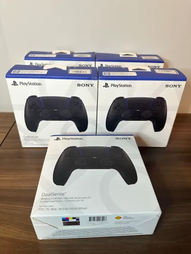 Controle Sem Fio Sony PlayStation 5 DualSense Midnight Black Original PS5 Novo Lacrado