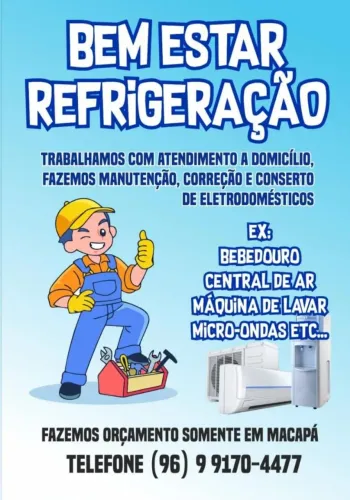 Refrigeração e conserto de eletrodomésticos em geral