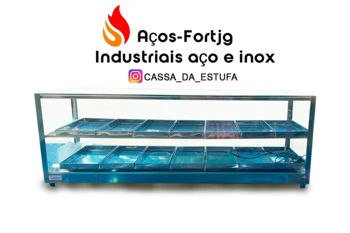 Estufa completa para salgados 14 bandejas direto da fábrica com garantia
