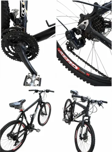 Bicicleta Aro 26 Alumínio - Freio a Disco + Shimano + Acessórios