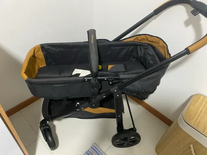 Carrinho de bebê Galzerano com moisés 