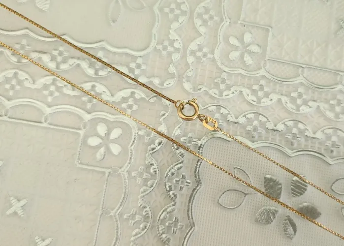 Corrente Veneziana Ouro 18K 40cm