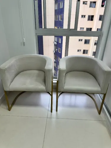 Conjunto de 05 Cadeiras Meia Lua