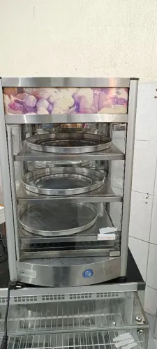 ESTUFA Pizza/Salgados VAPOR CURVA COM 3 BANDEJAS  SELF SERVICE TITÃ