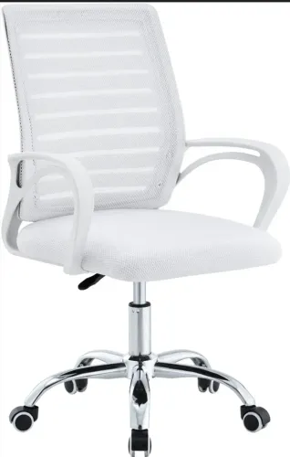 Cadeira Giratória Escritório Zebrada Design Moderno, Conforto Ajuste de Altura