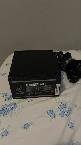 Fonte de alimentação thunder 400 pfc ativo proteção 80 plus bronze
