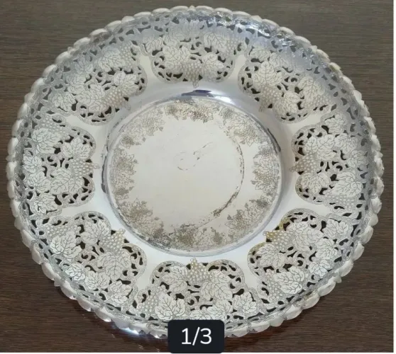 Antiga fruteira/centro de mesa Prata 90